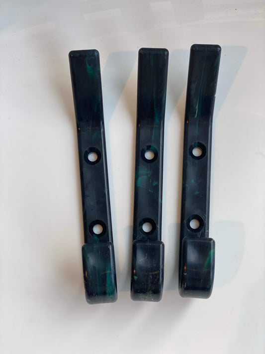 Knaggi Maxi, Svart og grønn - 3pk