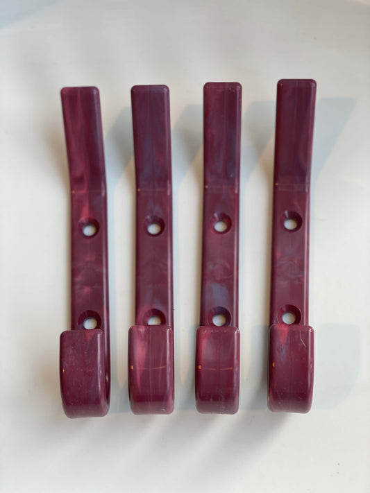 Knaggi Maxi,Vinrød- 4pk