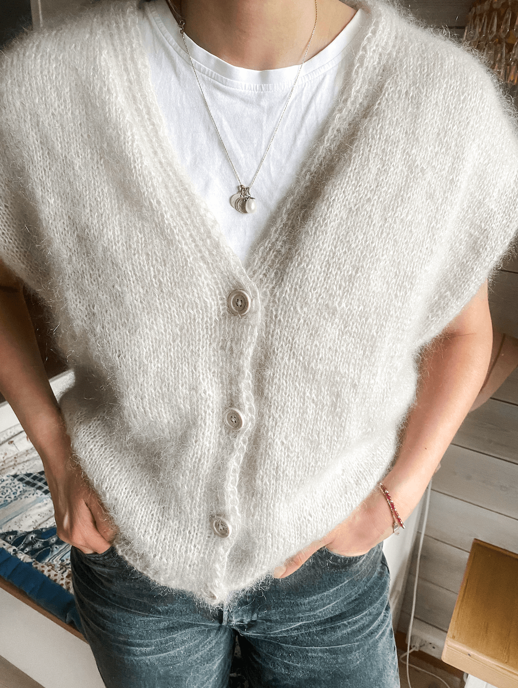 Knappi 20mm, Creme